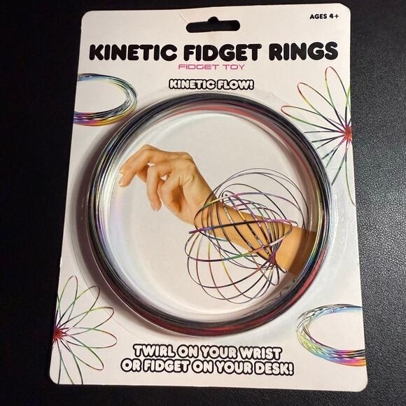 Kinetic Fidget Rings (New, Unopened) Ages 4+ - Picture 1 of 2